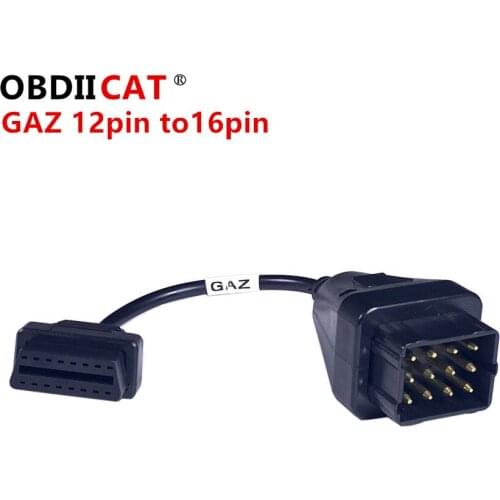 Low Price Promotion G-A-Z 12pin For 16 PIN Female To Male 12 pin OBD OBD2 OBDII DLC Converter cars Cable G-A-Z12pin