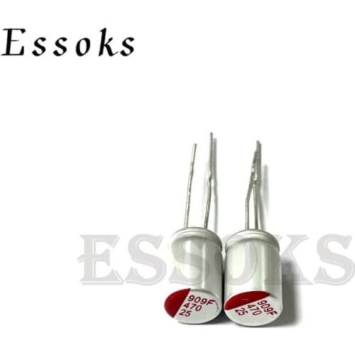 10pcs 25V 470uF 6X15 8X12 10X12 mm Super Low ESR 25V470uF For Motherboard Solid Capacitor Capacitors