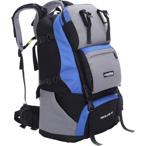 60L Camping Hiking Backpacks Outdoor Rucksack Daypack Nylon Sport Bag for Climbing Travelling Sport Packs