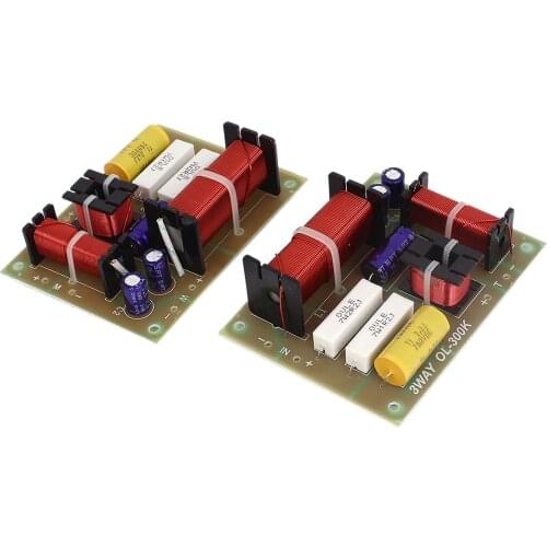 Uxcell 1 Pair 180W HiFi Crossover Filters Frequency Divider 3-Way Speaker System Audio Amplifiers Auto Accessories