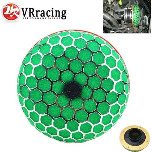 VR - 80mm Round Mushroom Super Power Car Air Filter Cleaner Intake Flow With PQY sticker VR-HAF80-MB