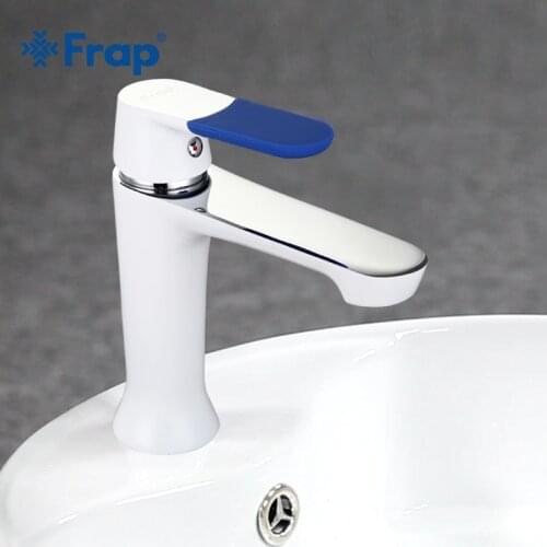 FRAP 1set 6color handle brass faucets bathroom faucet Taps waterfall mixer Basin sink faucet mixer restroom torneira tap F1034