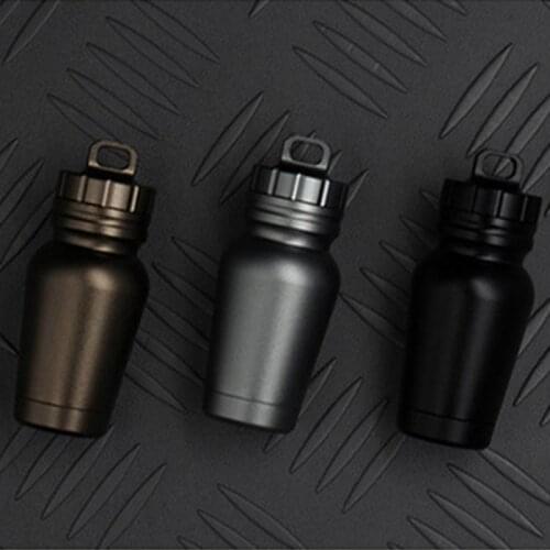 1PC EDC Waterproof Bin Outdoor Camping Protective Equipment Portable Pill Box Sealing Jar Small Medicine Tank Tactical Equipment