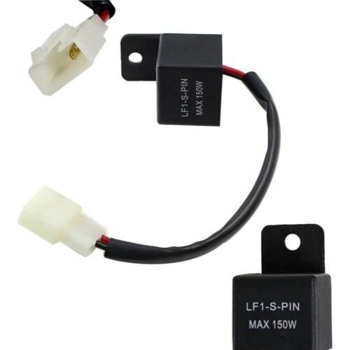 12V 2Pin 150W Electronic LED Flasher Relay for Honda for Suzuki for Yamaha Motorcycle Motorbike Turn Signal Bulb Hyper Flash
