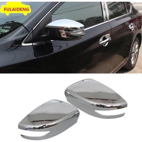2pcs For Nissan Teana Altima 2013-2018 ABS Chrome Door Rearview Mirror Cover Trim Car Styling Accessories