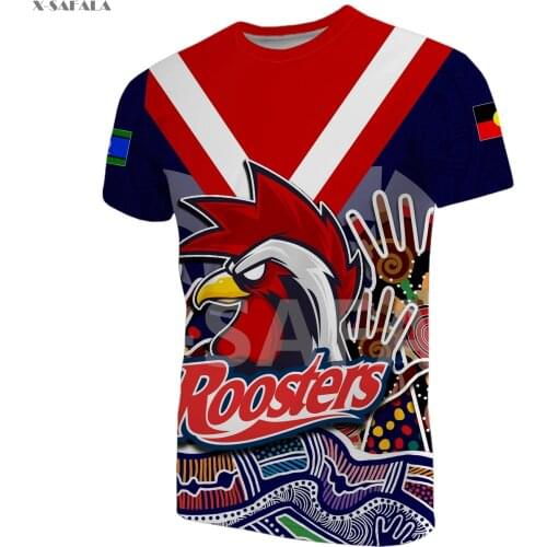 Naidoc Week Rabbitohs Aboriginal Sea Eagle 3D Fashion All Over Printed Round Neck T-Shirt Men Women Harajuku Casual Tee