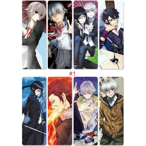 8pcs/set Anime K PVC Cartoon Bookmarks Cards Digital Printing