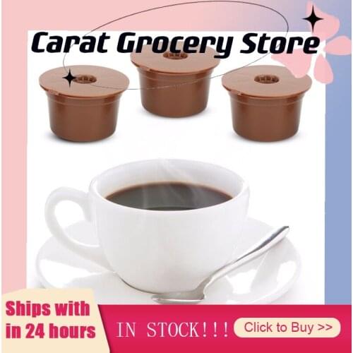 3pcs Coffee Machine Reusable Capsule Coffee Cup Filter For Nescafe Refillable Coffee Cup Holder Pod Strainer For Dolce Gusto