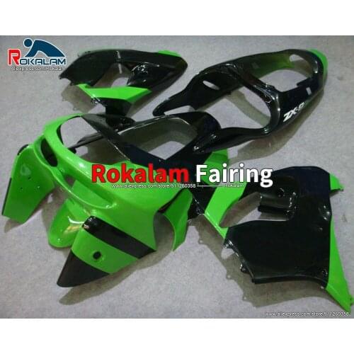 Body Kit For Kawasaki Ninja ZX9R 1998 1999 ZX-9R 98 99 Green Black Aftermarket ABS Motorbike Fairings (Injection Molding)