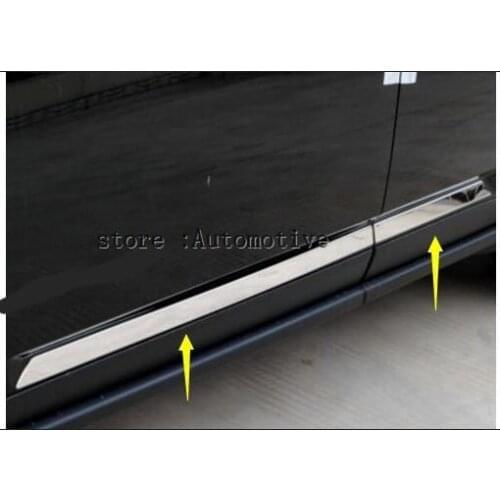 For Jeep Compass 2012 2013 2014 2015 ABS Chrome Side Door body molding bottom Cover Trim