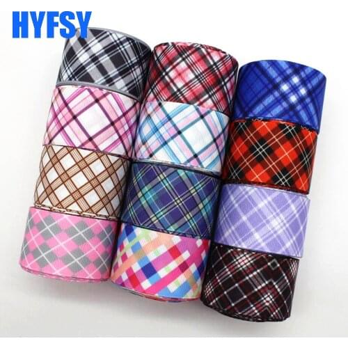 New1 '25 1-1/2 38mm plaid ribbon 10 yards DIY handmade materials gift packaging headdress plaid clothing accessories Grosgrain