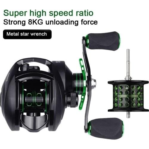 2020 New High Quality Baitcasting Reel Outdoor Sea Fishing Lure Jigging Reel Double Spool Fishing Ree Carp Fishing Casting Reel