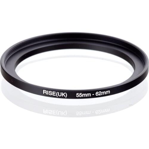 Original RISE(UK) 55mm-62mm 55-62mm 55 to 62 Step Up Ring Filter Adapter black