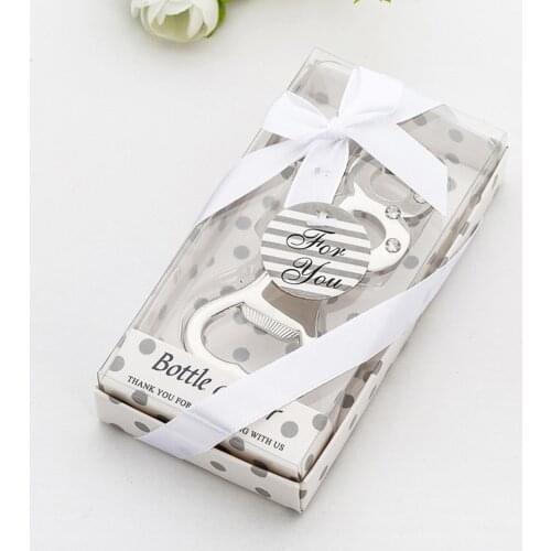 1 Pcs Bottle Opener Wedding Party Favors Diamond Wedding Anniversary Beer Opener 18 Year Ceremony Bottle Openers For Decoration