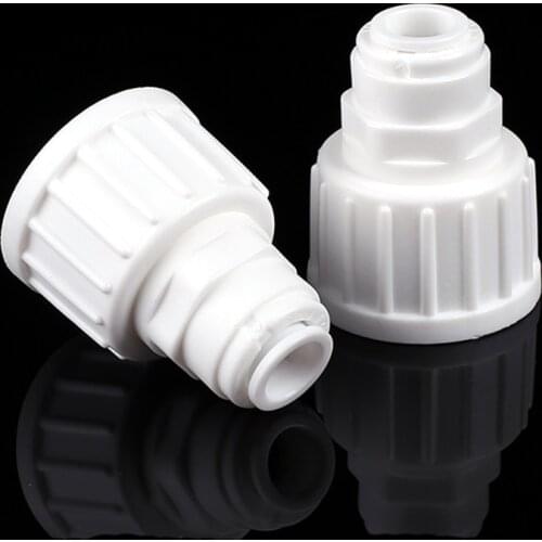 Fit 3/8" 9.52mm OD Tube x 3/4" BSP Female POM Quick Fitting Connector For Aquarium RO Water Filter Reverse Osmosis System