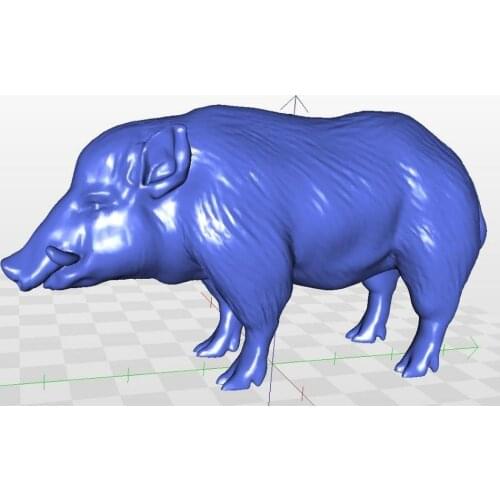 Full 3d model Wildboar_1 for cnc in STL file