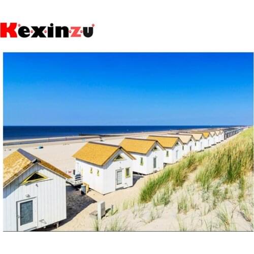 Full 5D DIY Square/ Round Diamond Painting"Sandy beach Sea Scenery" Embroidery Cross Stitch Mosaic diamondpainting Gift