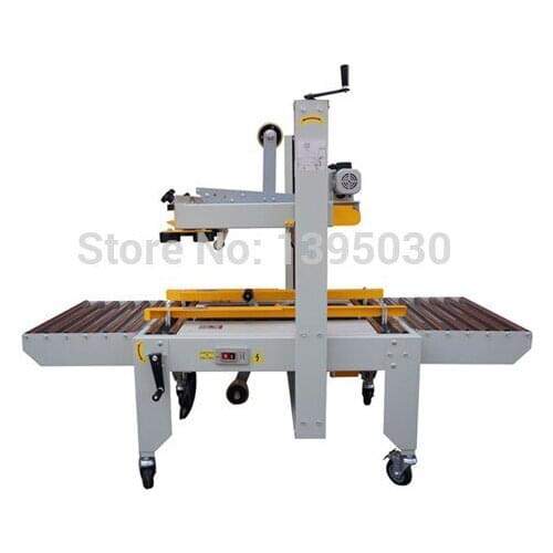 Tape Sealing Machine Carton Sealer Semi-Auto Carton Sealing PackingMachine FXJ-6050 220V 180W With English Manual