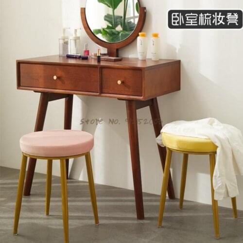 Stool Home Chair Dressing Table Stool Makeup Chair Dining Stool Shoe Stool Simple Desk Chair Net Red Lazy Stool