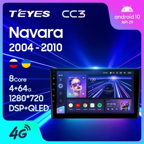 TEYES CC3 For Nissan Navara D40 2004 - 2010 Car Radio Multimedia Video Player Navigation stereo GPS Android 10 No 2din 2 din dvd