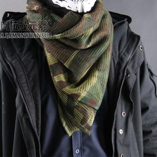 Outdoor tactical big scarves army camouflage scarves breathable scarves
