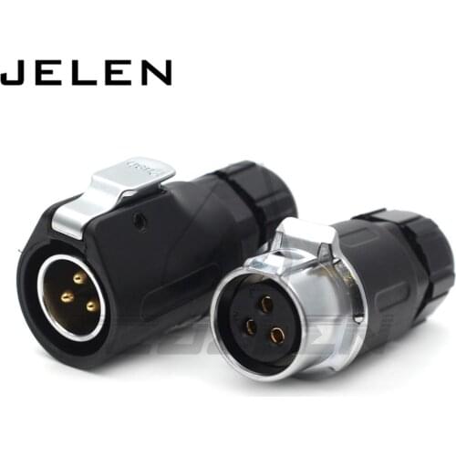XHE20 3pin Waterproof conector, Docking Circular Industrial Male&Female Plug And Socket Solar Energy DC Waterproof Connector