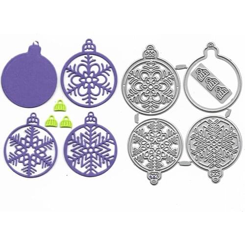 Scrapbooking Die Cuts Christmas Ornaments Metal Template Album Decor Card Making Embossing DIY Stencil Troqueles Cutting Dies