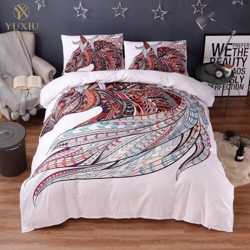 YuXiu Classic Elephants 3D Bedding Sets Animals Duvet Cover Set Black Bed Linens Quilt Covers 3Pcs Twin Full Queen King Double