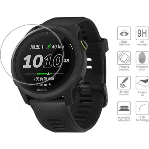 3PCS 2.5D 9H Screen Protector Films for Garmin Forerunner 745 Smartwatch Bracelet HD clear Protective Film