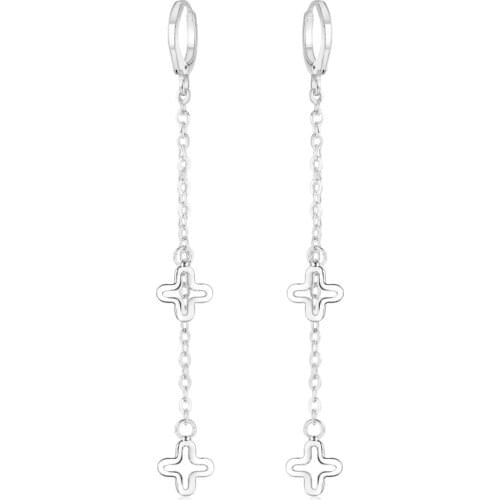 New N925 wholesale earrings ladies wholesale ladies earrings simple sterling Silver color jewelry