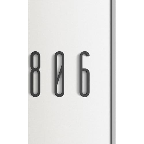 100mm Self Adhesive Big Modern Door Number Plaque Door Plate Number House Number Hotel Door letter Address Digits Sticker Sign