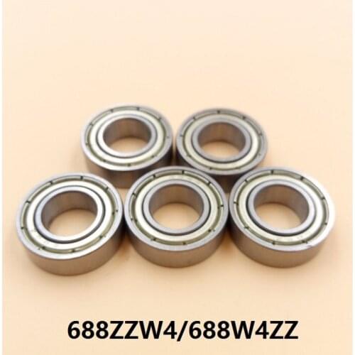 100pcs/lot 688W4ZZ 688ZZW4 ball bearing 8x16x4 mm deep groove ball bearings Miniature Mini bearing 8*16*4