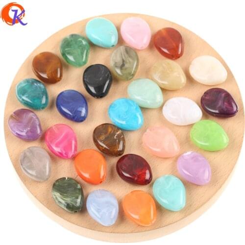 Cordial Design 19x25mm 180Pcs Beads For DIY Accessories/Necklace Making/Stone Shape/Marble Effect/Acrylic Beads/Earring Findings