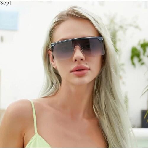 2021 Luxury Brand Windproof Sun Glasses Oversized Sunglasses Women Big Frame For Men With A Box Shield Sunglass Oculos De Sol