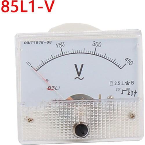 85L1-V AC Voltmeter 10V 15V 20V 30V 50V 100V 150V 250V 300V 450V 500V Pointer Voltmeter 56 * 64mm 380V 220V Installat
