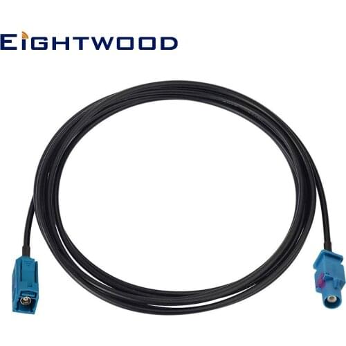 Eightwood Fakra Antenna Adapter Code Z Plug to Jack Long Extension Pigtail Cable RG174 6.56ft 200cm for Car GPS Radio Audi VW