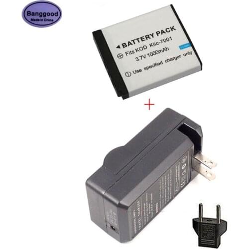 Banggood 3.7V 1000mAh KLIC-7001 KLIC7001 KLIC 7001 Camera Battery for Kodak V550 V570 V610 V705 M753 M763 M853 M863 M893 M1063