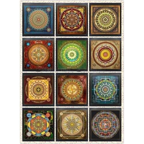 Diamond Painting Meditation Mandala Series Mosaic Rhinestones Diamond Embroidery Life Artist Full Square Cross Stitch Needlework