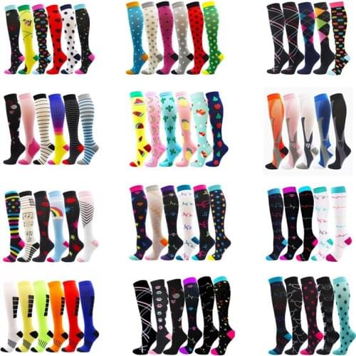 Running Men Women Compression Socks Dropship Wholesales Football Soccer Stockings Anti Fatigue Sports Socks For Varicose Veins