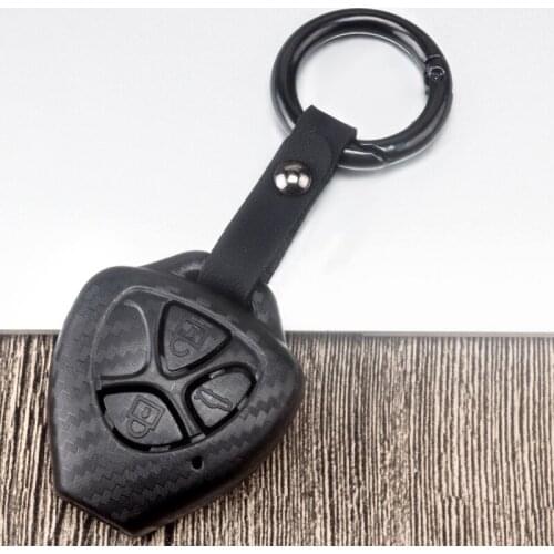 2/3 Buttons Carbon fiber Car Key Case Cover for Toyota Camry Crown Ruiz Corolla Yaris RAV4 HiLux Cruiser Fortuner Prado Verso