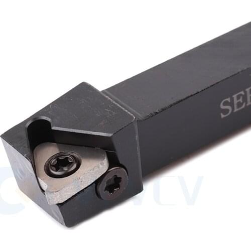 1pc SEL1010H11 SER1212H11 SEL2020K16 SER2525M16 External Thread Tool Holder SER1616H16 SER1212H16 SER2020K22 Turning Boring Bar