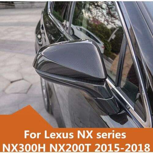 For Lexus NX series NX300H NX200T 2015-2018 Car Rear-view Mirror Covers Shell Rearview Mirror Edge Guards Cover Auto Accessories