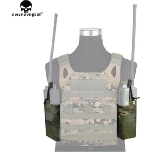 Emerson Tactical JPC Vest MBITR Radio Intercom Accessory Bag And M4 5.56 Magazine Pouch Military Outdoor Hunting Accessories