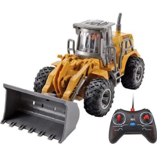 Toy for Children Excavator USB Charge Remote Control Excavator Construction Vehicle Model excavator Remote control tractor 2021