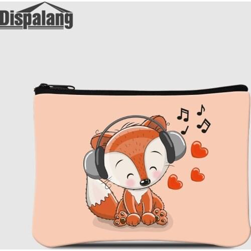 Fox Owl Bear Pig Lion Animals Coin Purse For Kids Women Small Shopping Wallets Cartoon Children Portable Change Money Bags Pouch