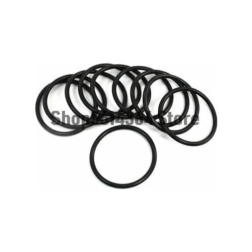 10Pcs 58mm x 50mm x 4mm Mechanical Rubber O Ring Oil Seal Gaskets Black