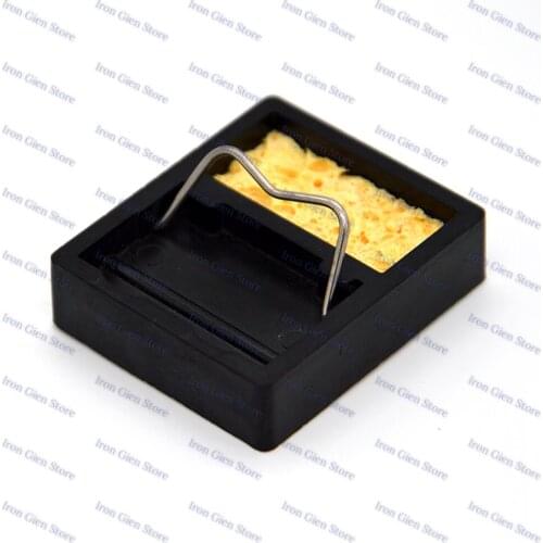 Mini Electric-Solder Iron Gun Holder Soldering Iron Stand Support Station With Clean Sponge For BGA Solder-Station Rework Tools