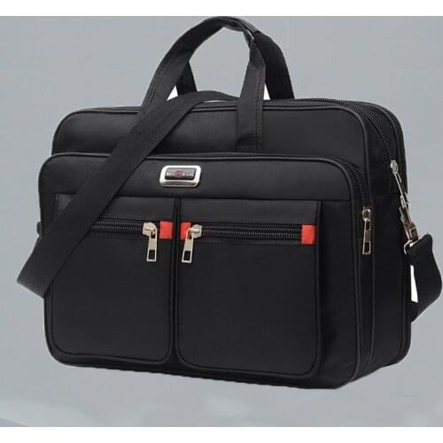 Mens Oxford Cloth Laptop Bag Briefcase Office Business Crossbody Shoulder Document Phone Large Capacity Travel Organize Tote