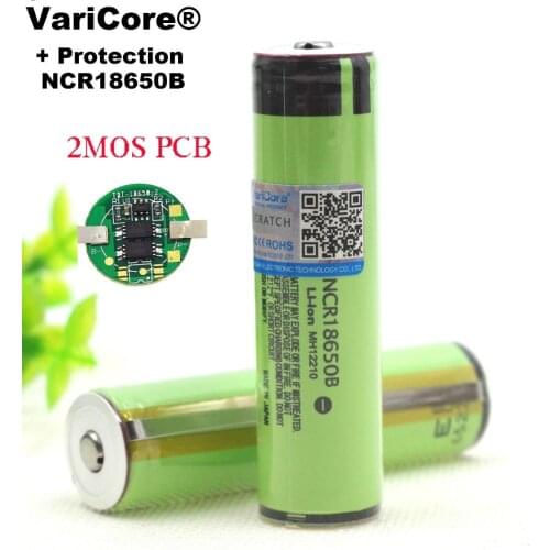 New Protected 18650 NCR18650B 3400mah Rechargeable battery 3.7V with PCB For Flashlight batteries