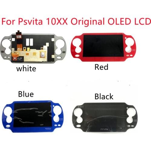 Free shipping Black Color Original lcd for ps vita 1000 psvita psv 1000 lcd display with touch screen without Frame